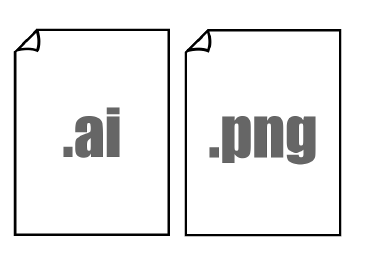 納品のデータ形式はＰＮＧとＡＩです